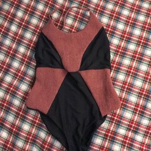 Textured Tori Praver Swimsuit medium